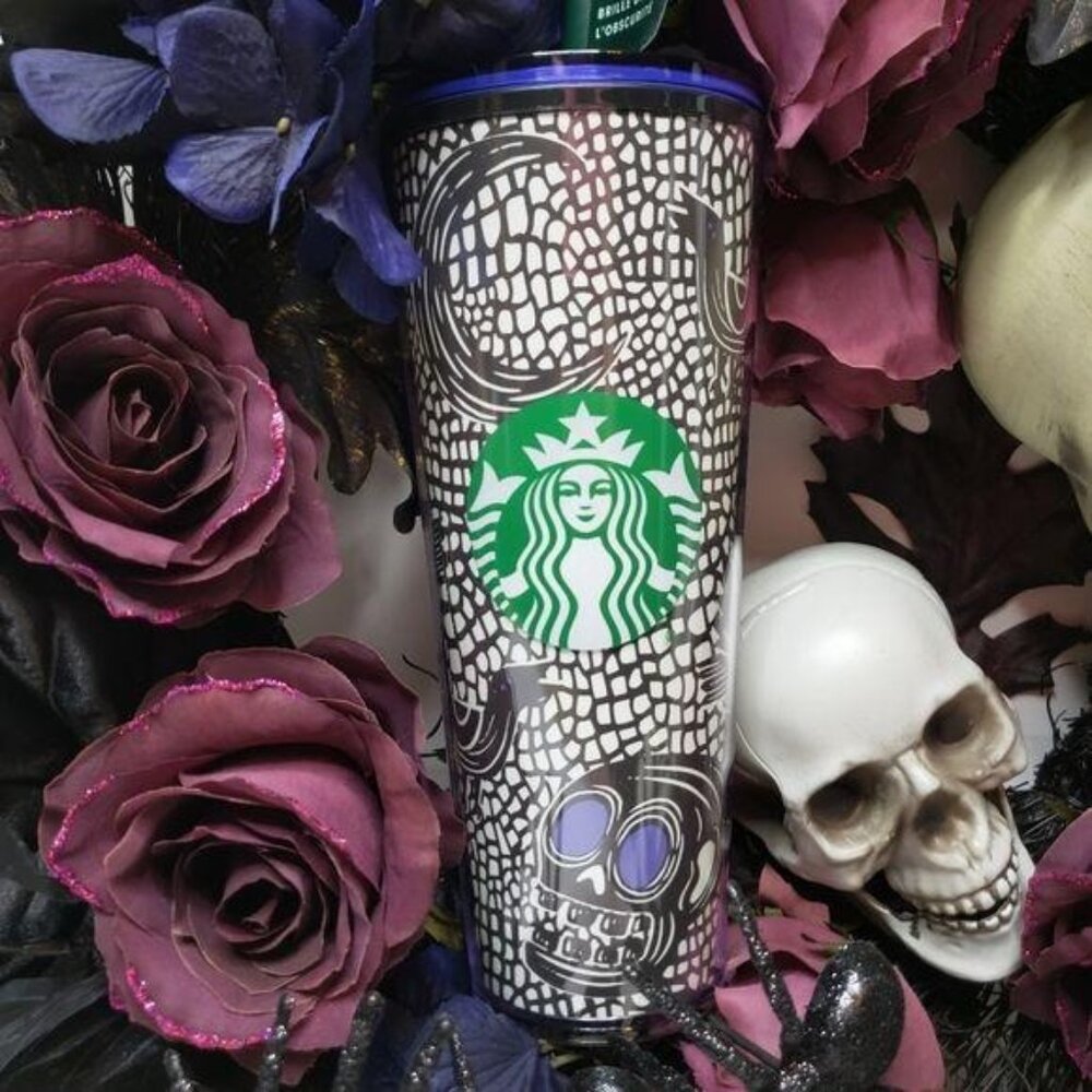 Starbucks 2020 Halloween cup lot 5 total. black cat tumbler travel cup reusable - Picture 2 of 12